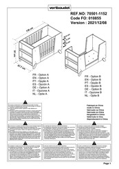 VERTBAUDET 70501-1152 Instrucciones De Montaje