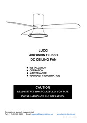 Beacon Lighting LUCCI AIRFUSION FLUSSO Manual De Instrucciones