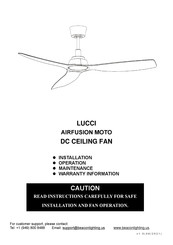 Beacon Lighting LUCCI AIRFUSION MOTO Manual De Instrucciones