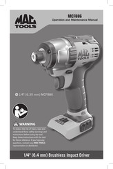 MAC TOOLS MCF886 Manual Del Usuario