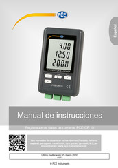 PCE Instruments PCE-CR 10 Manual De Instrucciones