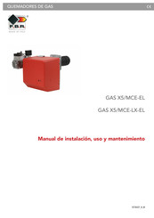 FBR GAS X5/MCE-EL Manual De Instalación, Uso Y Mantenimiento