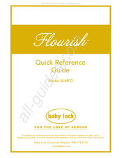 Baby Lock Flourish BLMFO Guía De Referencia Rápida