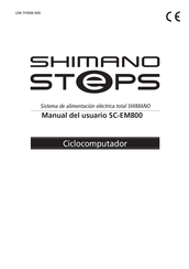 Shimano Steps SC-EM800 Manual Del Usuario