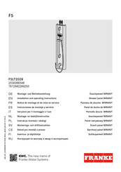 Franke F5LT2028 Instrucciones De Montaje Y Servicio