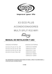 Argo X3MI ECO 71SH Manual De Instalacion Y Uso