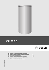 Bosch WS 200-5 P Instrucciones De Instalación Y De Mantenimiento