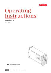 Fronius Selectiva 4.0 2kW Manual De Instrucciones