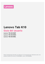 Lenovo Tab K10 Guia Del Usuario