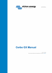 Victron energy Cerbo GX Manual