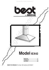 Broan best IEX42 Manual De Instrucciones