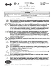 SIOUX SBS05S18 Manual De Instrucciones