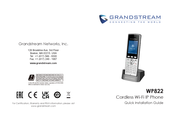 Grandstream Networks WP822 Guía De Instalación Rápida