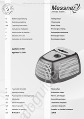 Messner system-X 750 Instrucciones De Servicio