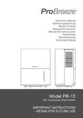 ProBreeze PB-15 Manual De Instrucciones