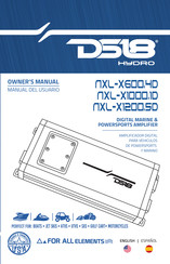 DS18 NXL-X1000.1D Manual Del Usuario