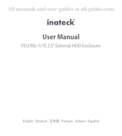 Inateck FEU3NS-1E Manual De Instrucciones