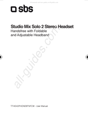 Sbs Studio Mix Solo 2 Stereo Headset Manual De Instrucciones