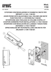 Urmet 1150/351 Manual De Instrucciones