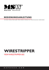 MSW Motor Technics WIRESTRIPPER-005 Manual De Instrucciones