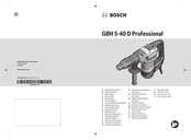 Bosch GBH 5-40 D Professional Manual Original