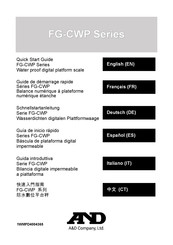A&D FG-CWP Serie Guia De Inicio Rapido
