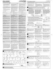 Alpine DVA-5205P Manual De Instrucciones