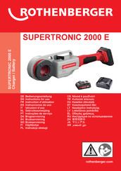 Rothenberger SUPERTRONIC 2000 E Instrucciones De Uso