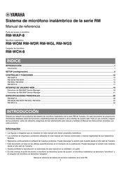 Yamaha RM-WCH-8 Manual De Referencia