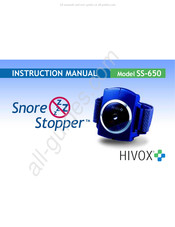 hivox Snore Stopper SS-650 Manual De Instrucciones