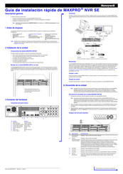Honeywell MAXPRO NVR SE Guía De Instalación Rápida