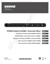 Shure IntelliMix SCM820-DAN Manual Del Usuario