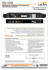UDE GD-1000 Guia De Inicio Rapido