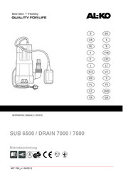 AL-KO DRAIN 7500 Manual Original De Instrucciones