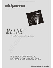 Akiyama McLUB Manual De Instrucciones