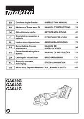 Makita GA041G Manual De Instrucciones