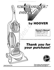 Hoover WindTunnel Dual V Manual Del Propietário