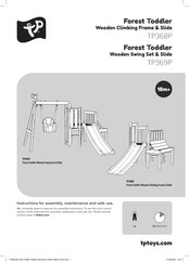 TP Forest Toddler Wooden Swing Set & Slide Instrucciones De Montaje