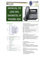 ShoreTel Brillianty simple 420 Manual De Uso