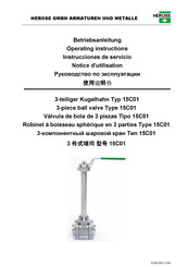 HEROSE 15C01 Instrucciones De Servicio