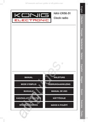 König Electronic HAV-CR50-51 Manual De Uso