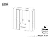 Maderkit VD ARMARIO ELI M01743CL-MZBL Instrucciones De Montaje