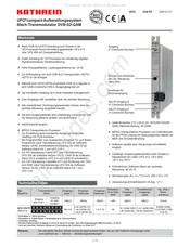 Kathrein UFO DVB-S2-QAM Manual De Instrucciones