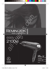 Remington easy cord 2100W D5800 Manual De Instrucciones