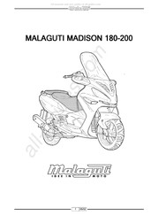 Malaguti MADISON 200 Manual Del Usuario