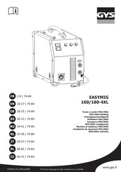 GYS Easymig 180-4XL Manual Del Usuario