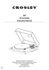 Crosley C6 Manual De Instrucciones