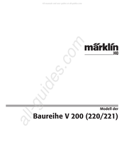 marklin 220 Serie Manual De Instrucciones