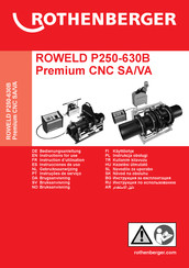 Rothenberger ROWELD P250-630B Premium CNC SA Instrucciones De Uso