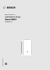Bosch Therm 2400 S Manual De Instalacion Y Uso